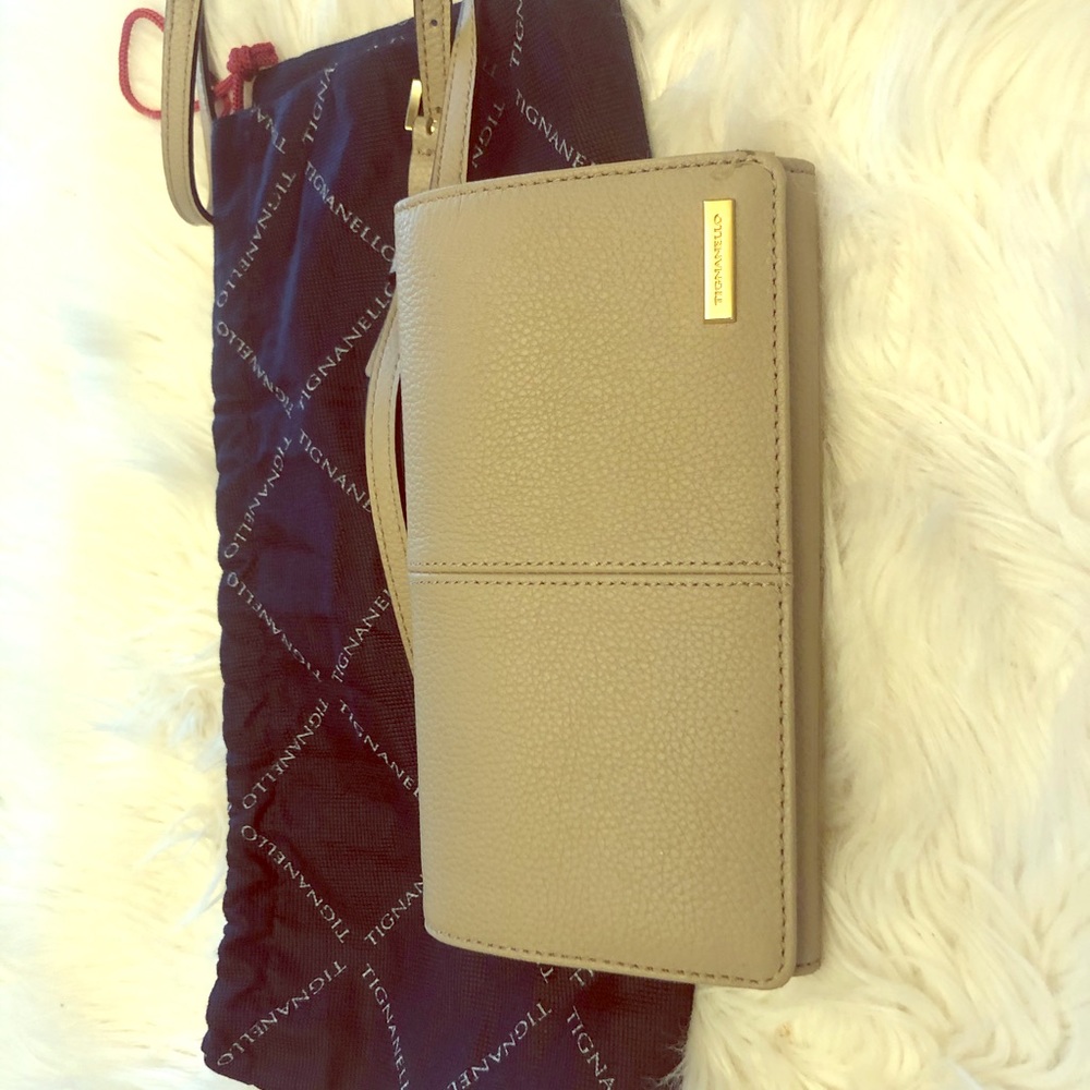 Tignanello Taupe Crossbody Bag